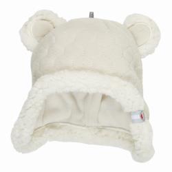 Lodger Czapka Hatter Fleece Botanimal Ivory 0-3m
