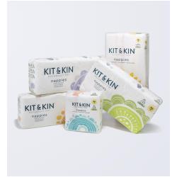 KIT & KIN Biodegradowalne pieluszki jednorazowe 2 Midi 5-8kg 40szt