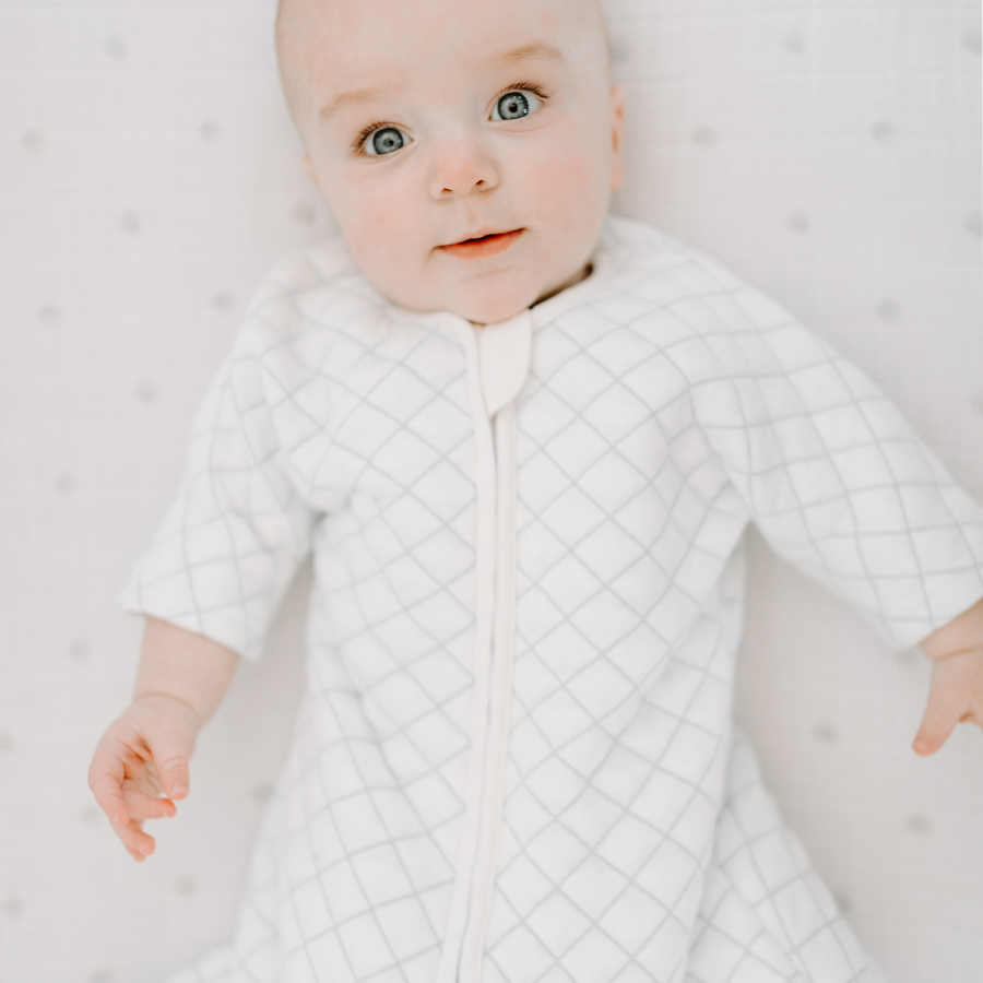 aden+anais Śpiworek SNUG FIT SLEEVED CREAM/MINT rozmiar S