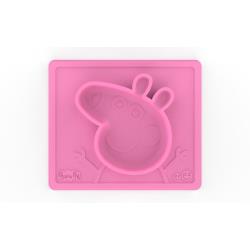 EZPZ Silikonowa miseczka z podkładką 2w1 Peppa Pig różowa