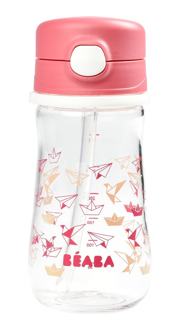 Beaba Butelka tritanowa ze słomką 350ml Dark Pink