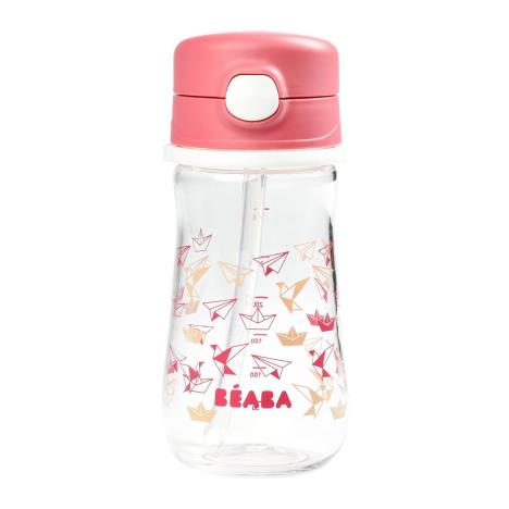 Beaba Butelka tritanowa ze słomką 350ml Dark Pink