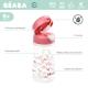 Beaba Butelka tritanowa ze słomką 350ml Dark Pink