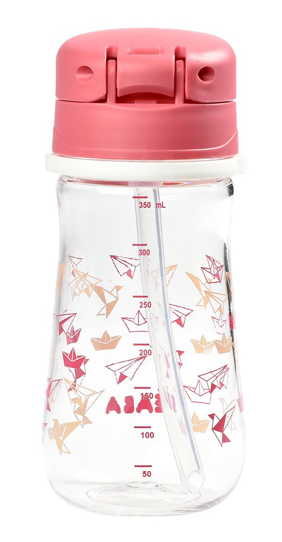 Beaba Butelka tritanowa ze słomką 350ml Dark Pink