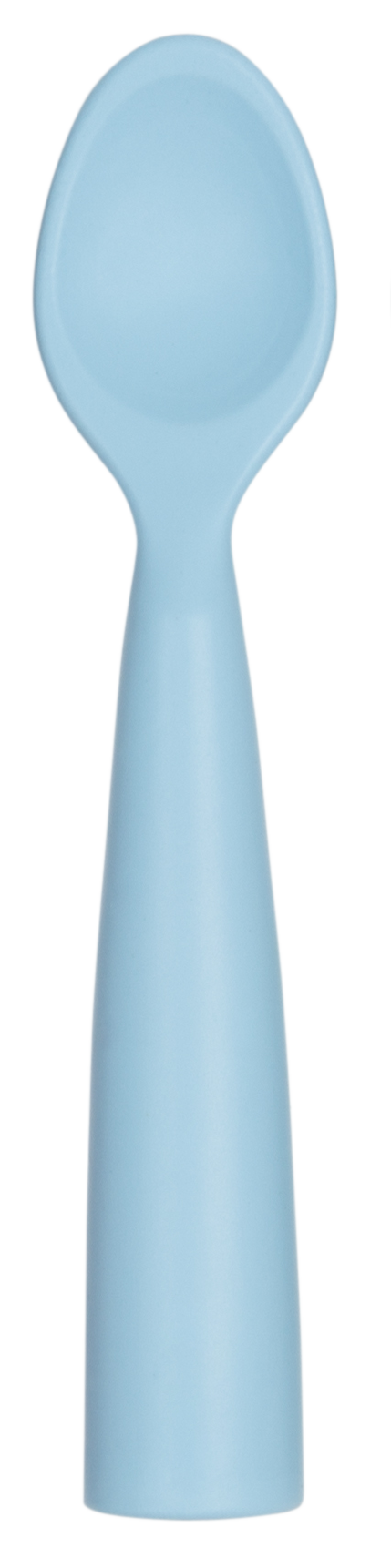 MINIKOIOI Łyżeczka silikonowa do nauki samodzielnego jedzenia NIEBIESKA