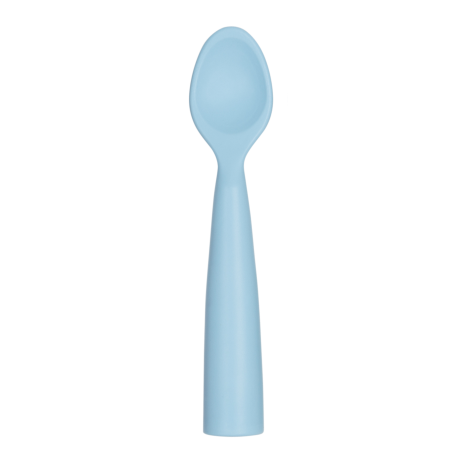 MINIKOIOI Łyżeczka silikonowa do nauki samodzielnego jedzenia NIEBIESKA