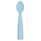 MINIKOIOI Łyżeczka silikonowa do nauki samodzielnego jedzenia NIEBIESKA