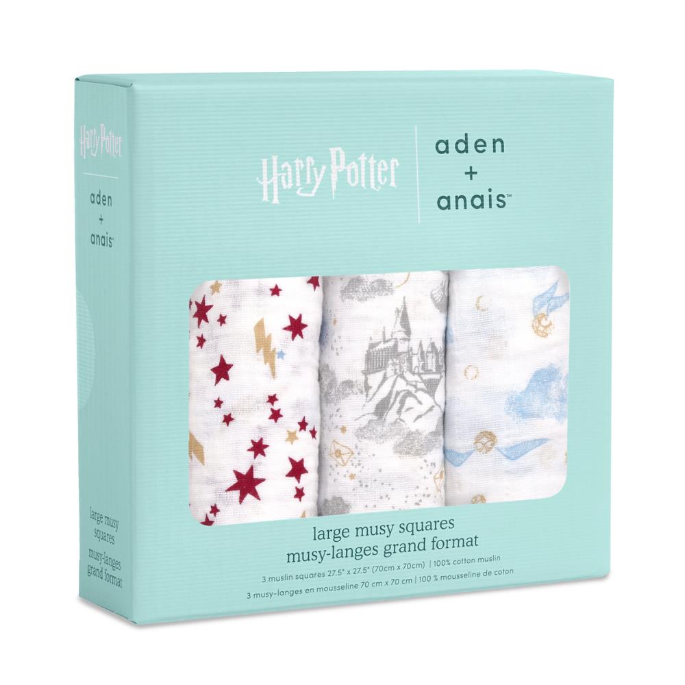 aden+anais Pieluszka muślinowa HARRY POTTER ICONIC MUSY 3 szt.