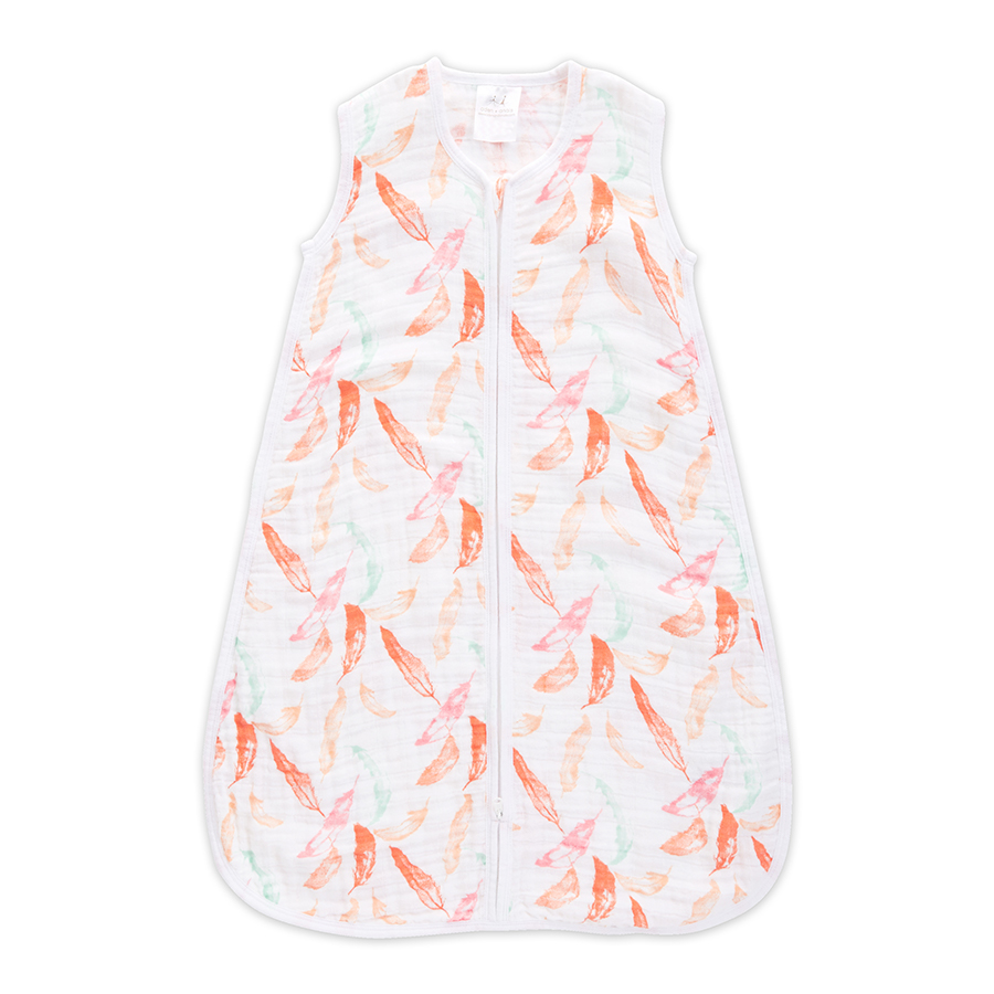 aden+anais Śpiworek muślinowy PETAL BLOOMS FEATHERS rozmiar L