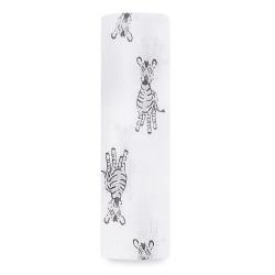 aden+anais ESSENTIALS Otulacz muślinowy SAFARI ZEBRA