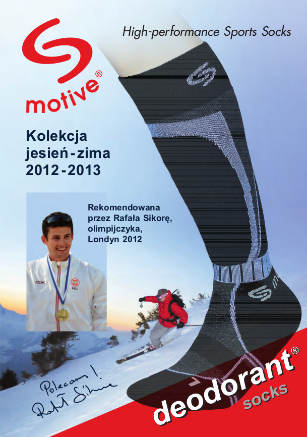 Skarpety narciarskie Ski Deodorant 35-37 czarno-niebieskie