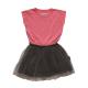 NUNUNU BABY Sukienka neon różowy bajeczna tutu 6-12m