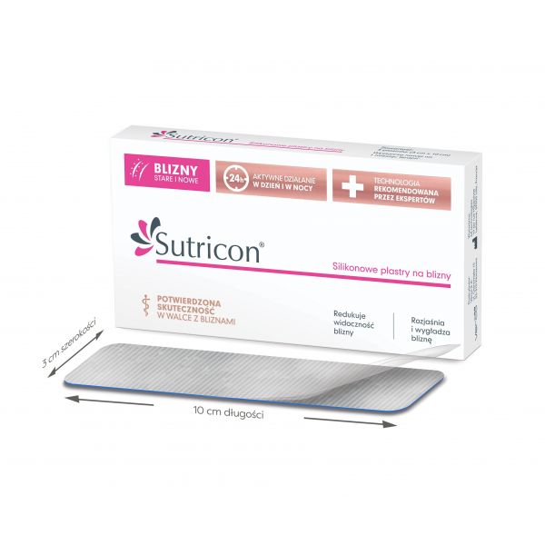 SUTRICON - plastry na blizny 3x10 cm