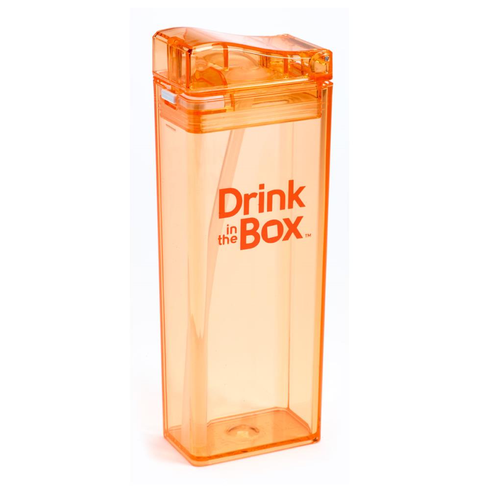 DRINK IN THE BOX Bidon ze słomką orange 350ml