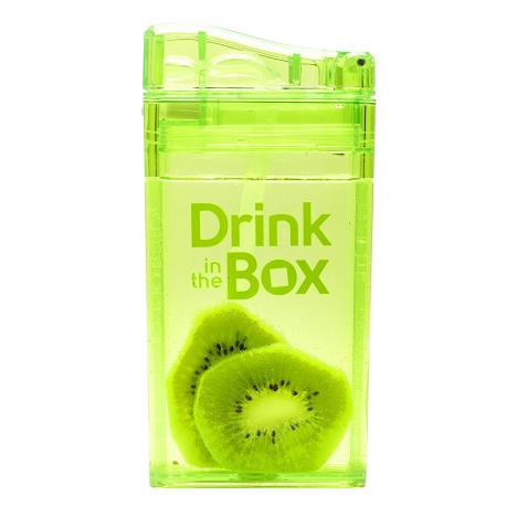 DRINK IN THE BOX CLASSIC Bidon ze słomką GREEN 240 ml