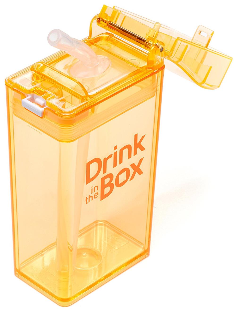 DRINK IN THE BOX CLASSIC Bidon ze słomką ORANGE 240 ml