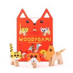 KIPOD WoodyGami Drewniane zwierzątka origami