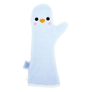 BABY SHOWER GLOVE Rękawiczka antypoślizgowa pod prysznic niebieska