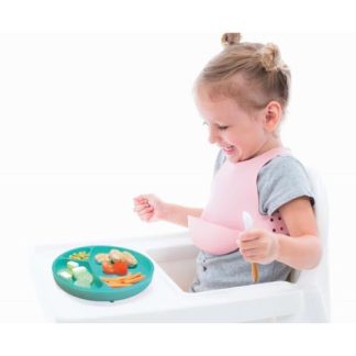 MinikOiOi Talerzyk silikonowy NIEBIESKI