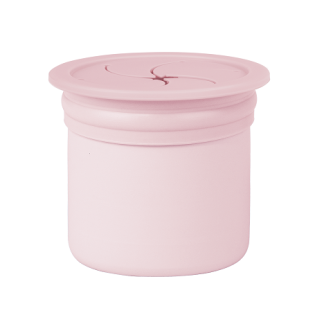 MinikOiOi silikonowy bidon i pojemnik na przekąski PINKY PINK/VELVET ROSE
