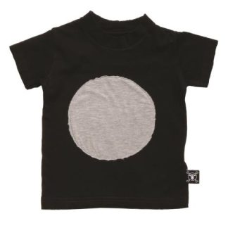 NUNUNU BABY Koszulka czarna z kropą